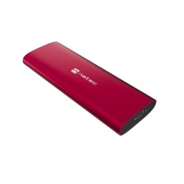 NATEC RHINO M.2 NVME LITE esterno SSD enclosure USB-C 3.2 GEN 2 rosso rubino