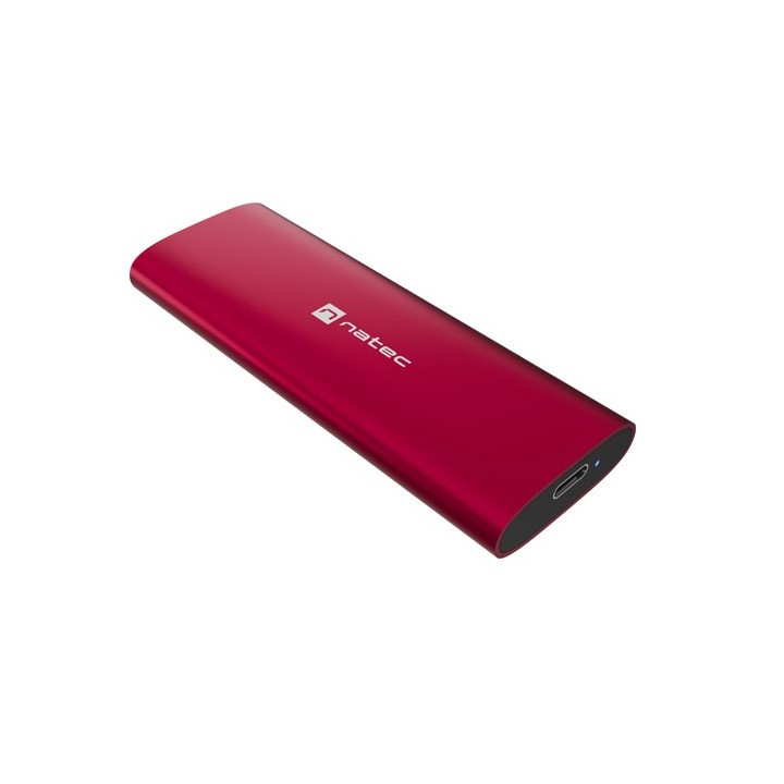 NATEC RHINO M.2 NVME LITE esterno SSD enclosure USB-C 3.2 GEN 2 rosso rubino