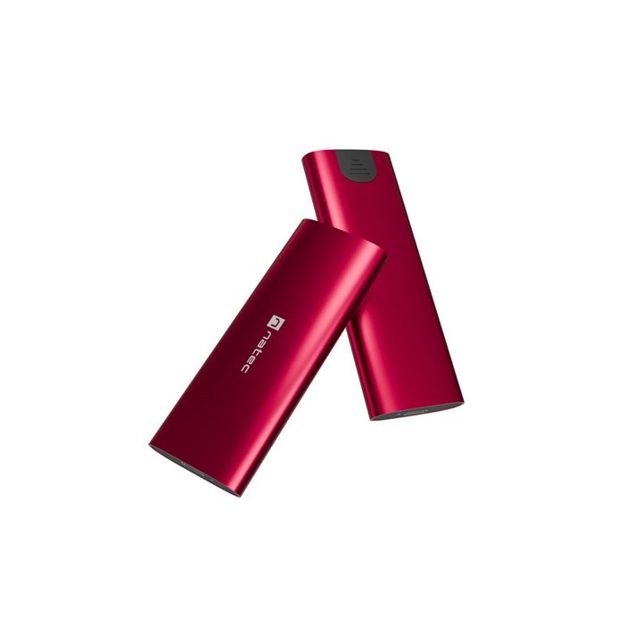 NATEC RHINO M.2 NVME LITE esterno SSD enclosure USB-C 3.2 GEN 2 rosso rubino