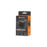 NATEC CARICABATTERIE GAN RIBERA 1x USB-A + 1x USB-C 45W NERO
