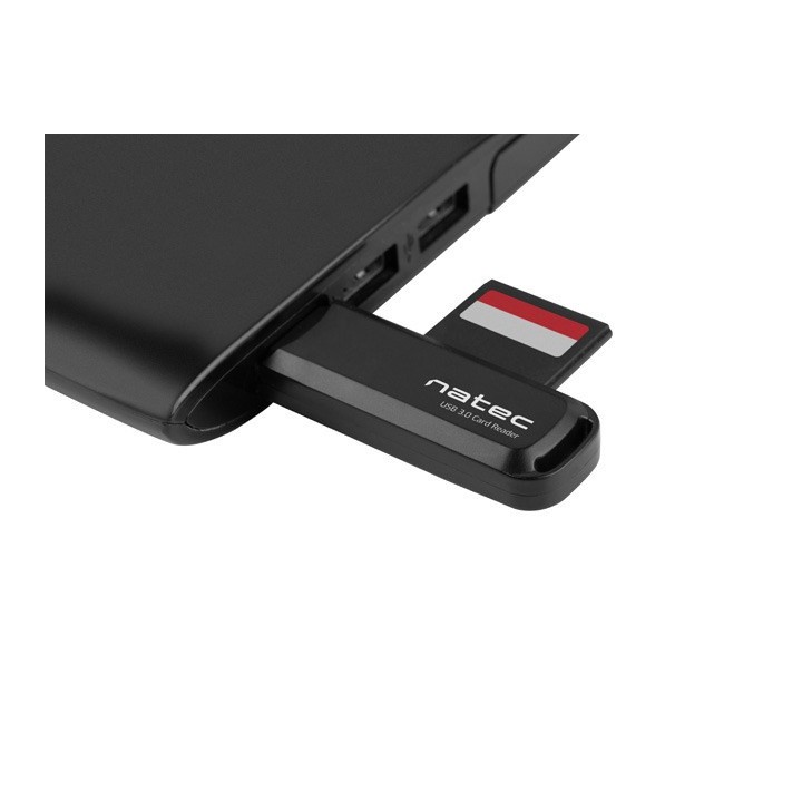 NATEC Scarab 2 Lettore di schede nero USB 3.0 Type-A