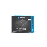NATEC RHINO Enclosure GO USB 3.0 per 2.5'' SATA HDD/SSD alluminio nero