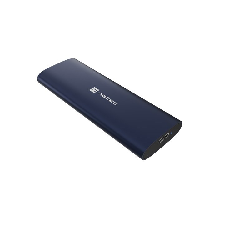 NATEC RHINO M.2 NVME LITE esterno SSD enclosure USB-C 3.2 GEN 2 blu navy acciaio