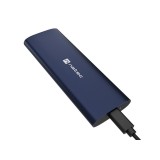 NATEC RHINO M.2 NVME LITE esterno SSD enclosure USB-C 3.2 GEN 2 blu navy acciaio