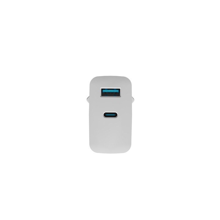 NATEC CARICABATTERIE GAN RIBERA 1x USB-A + 1x USB-C 65W BIANCO