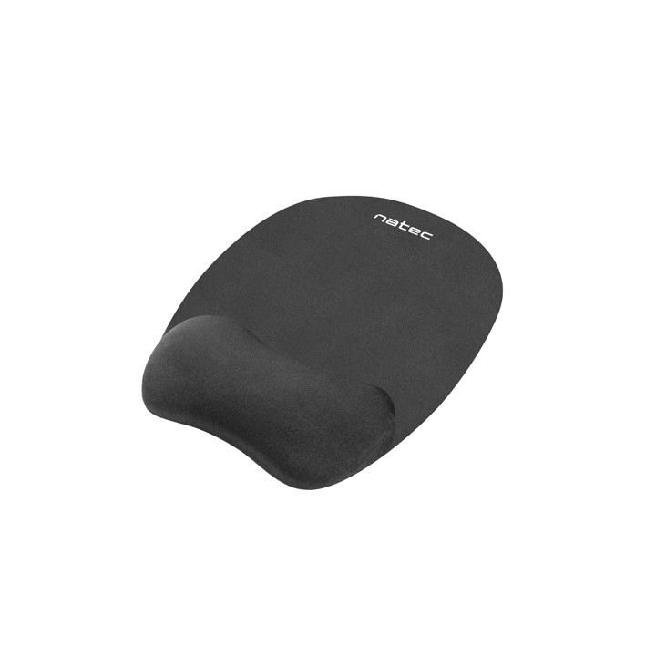 Natec Tappetino mouse con riempimento in schiuma CHIPMUNK nero