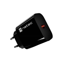 Caricabatterie da parete NATEC RIBERA 1X USB-A 18W nero