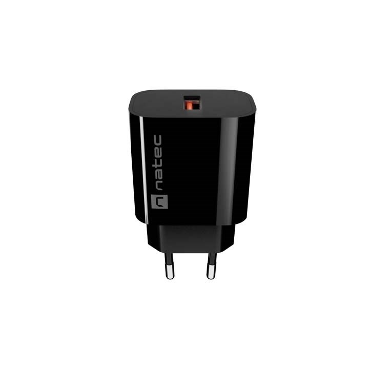 Caricabatterie da parete NATEC RIBERA 1X USB-A 18W nero