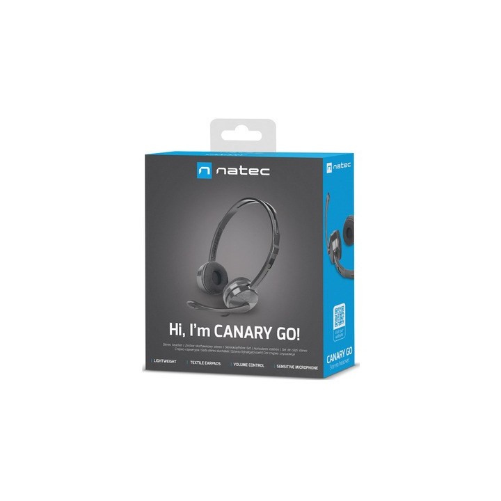 Natec Canary Go Cuffia con microfono