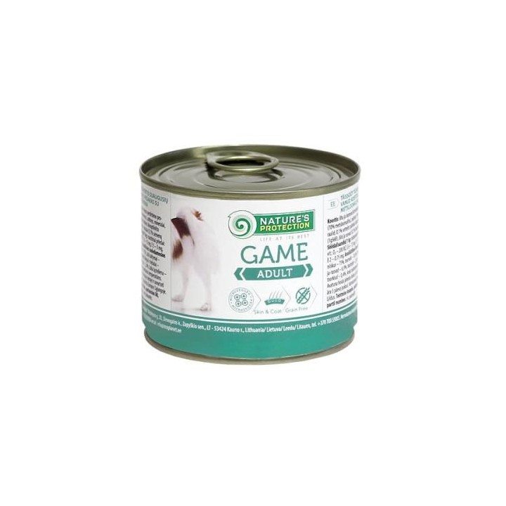 NATURE'S PROTECTION Adult Selvaggina - cibo umido per cani - 200 g