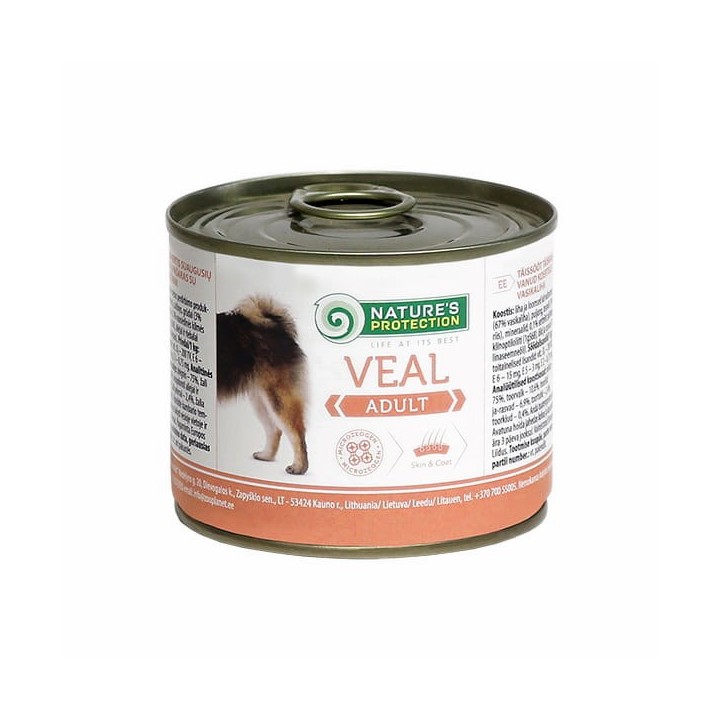 NATURE'S PROTECTION Adult Vitello - cibo umido per cani - 200 g