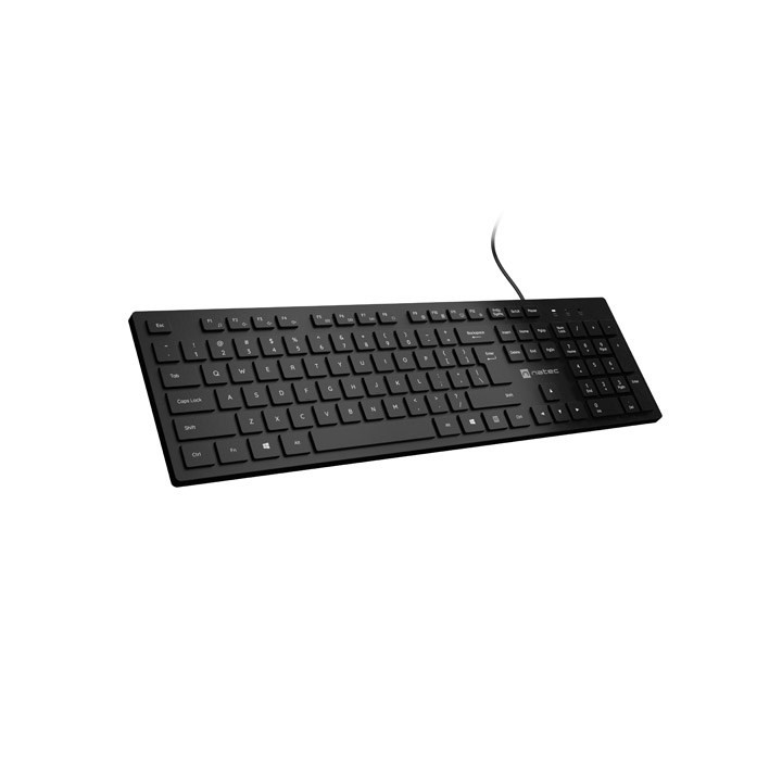 Natec Herring US tastiera multimedia slim nero