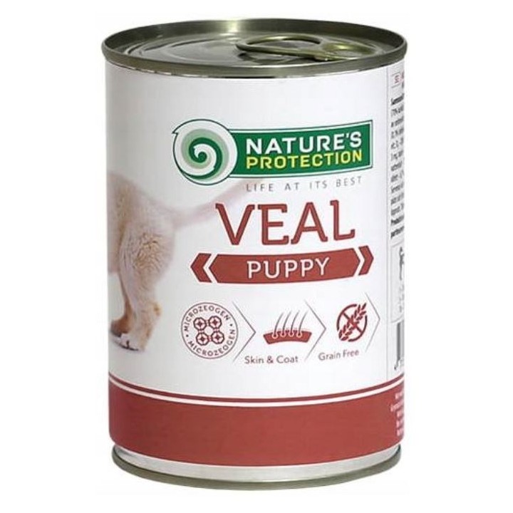 NATURE'S PROTECTION Puppy Vitello - cibo umido per cuccioli - 400 g