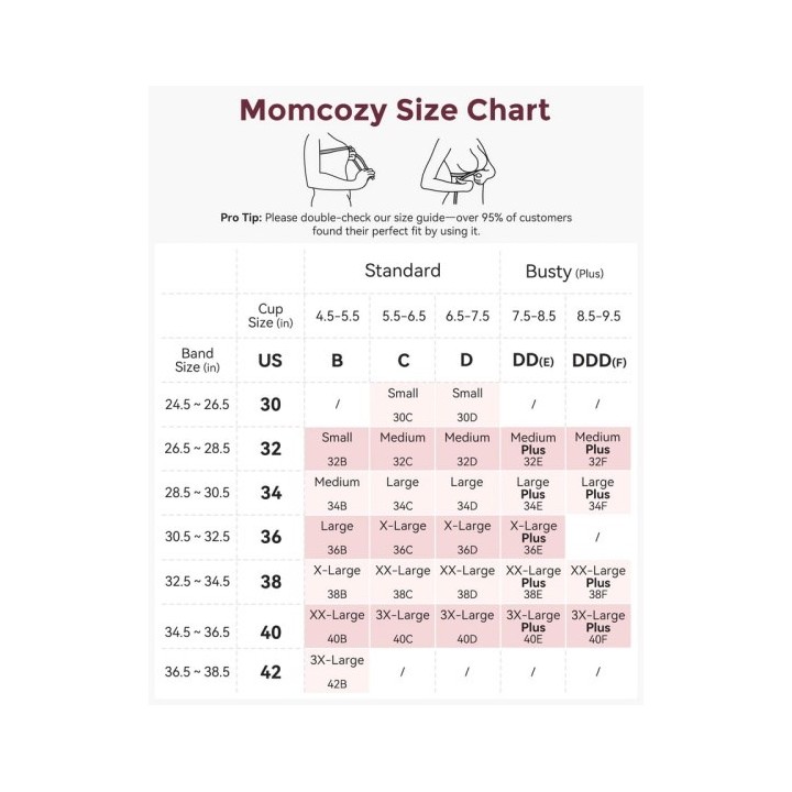Momcozy YN46 Reggiseno Allattamento Taglia S Beige