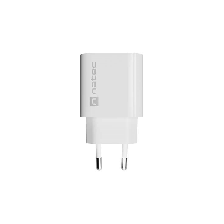 Caricabatterie da parete NATEC RIBERA 1X USB-A 18W bianco