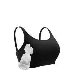 Momcozy reggiseno per allattamento senza mani nero 2XL