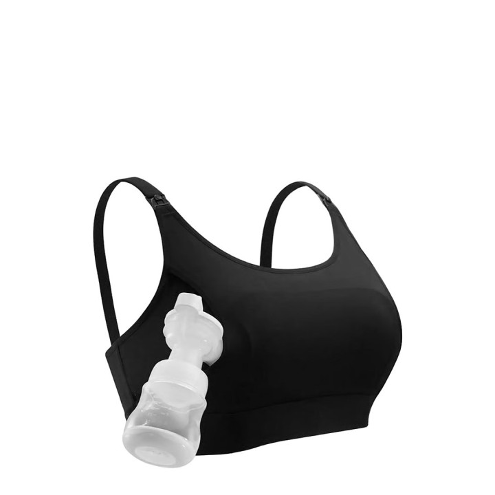 Momcozy reggiseno per allattamento senza mani nero 2XL