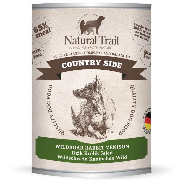 NATURAL TRAIL Country side - cibo umido per cani - 800g