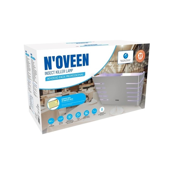 N'OVEEN IKN2050 Lampada insetticida leopardo Inox