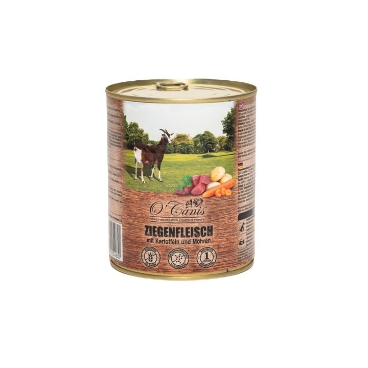 O'CANIS Cibo umido per cani in scatola - capra con patate - 800 g