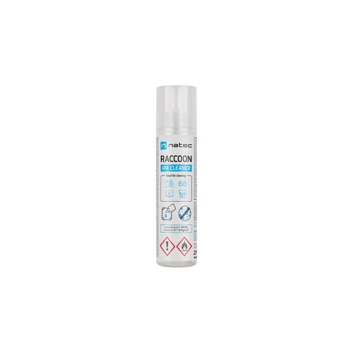 Alcol isopropilico Natec Raccoon IPA spray detergente 250 ml
