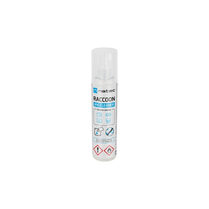 Alcol isopropilico Natec Raccoon IPA spray detergente 250 ml