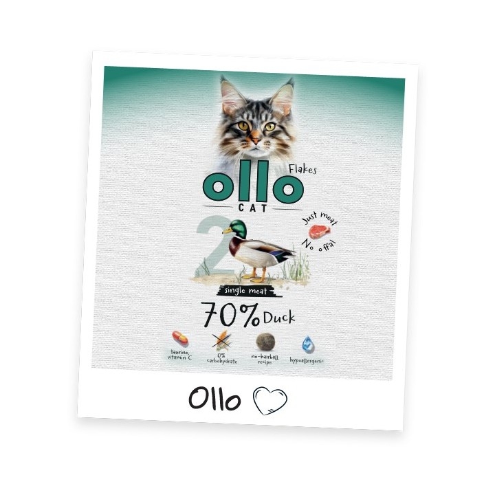 OLLO Cat No. 2 Anatra Mono - cibo umido per gatti - 85g