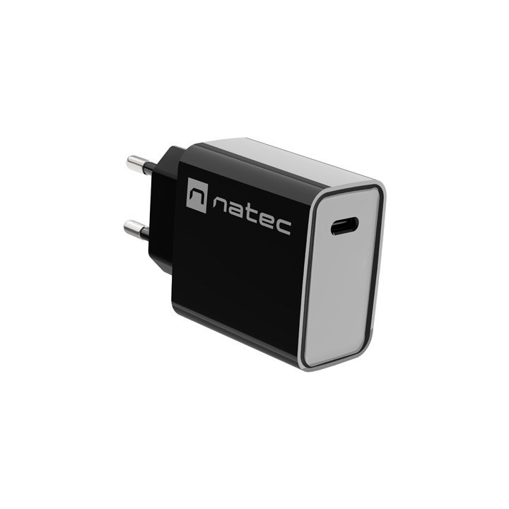 NATEC CARICABATTERIE DA RETE RIBERA USB-C 20W PD