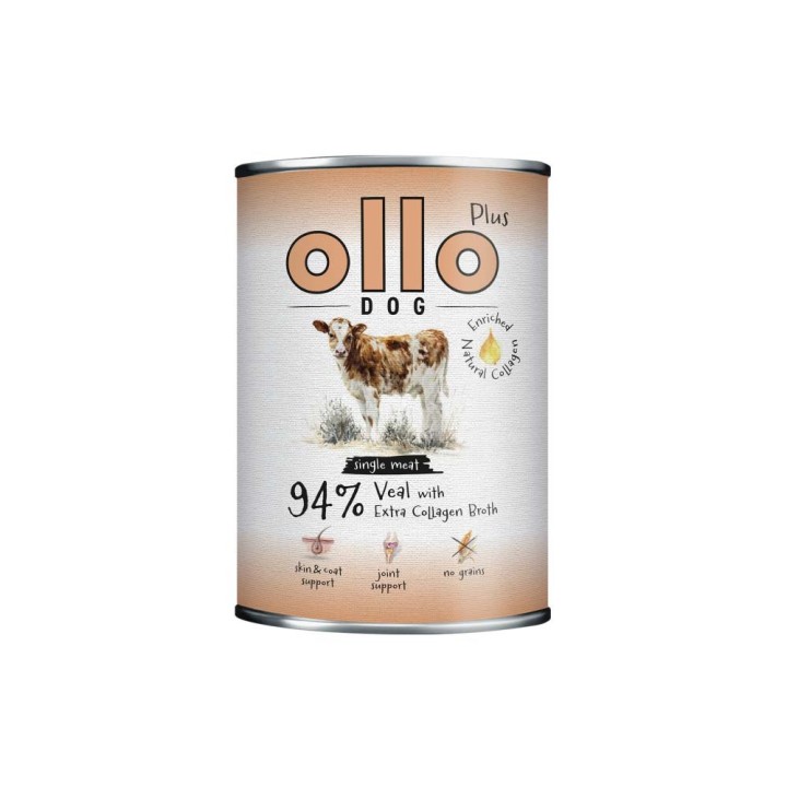 OLLO Plus Collagene Vitello - cibo umido per cani - 400g