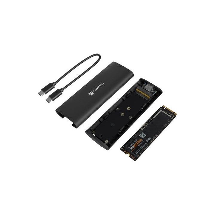 NATEC NKZ-2286 contenitore unità di archiviazione SSD nero M.2