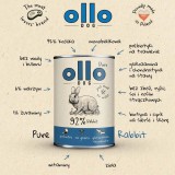 OLLO Pure Coniglio - cibo umido per cani - 400g