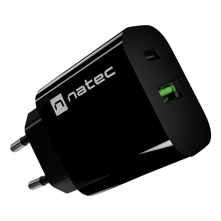 NATEC NUC-2397 caricabatterie dispositivo mobile universale nero AC ricarica veloce interno