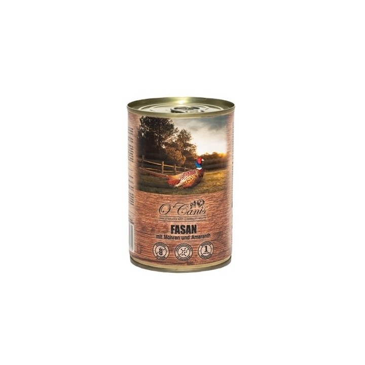 O'CANIS Cibo umido per cani in scatola - fagiano con carote- 400 g