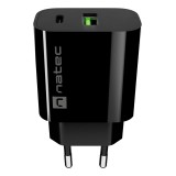 NATEC NUC-2397 caricabatterie dispositivo mobile universale nero AC ricarica veloce interno