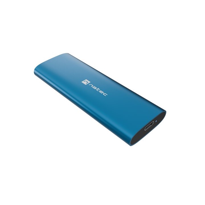 NATEC RHINO M.2 NVME LITE esterno SSD enclosure USB-C 3.2 GEN 2 blu orizzonte