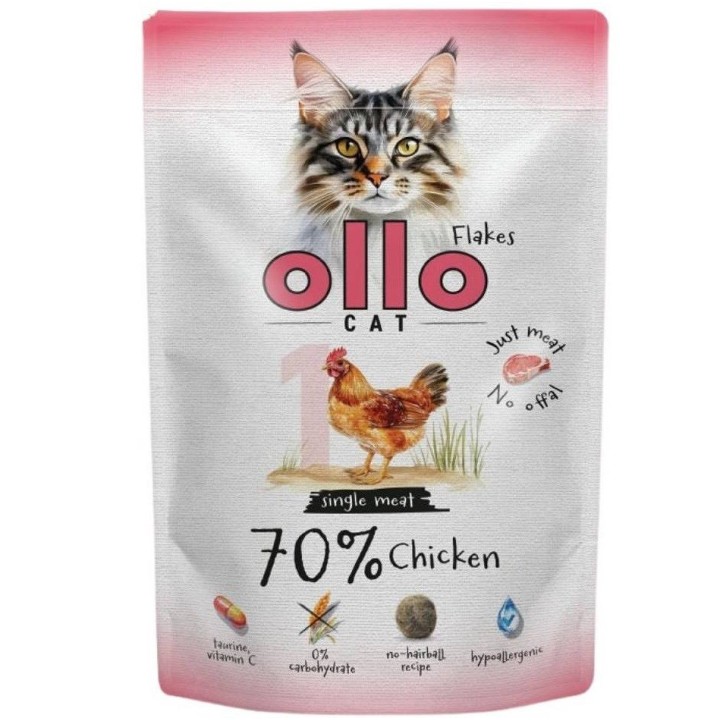 OLLO Cat No. 1 Pollo Mono - cibo umido per gatti - 85g