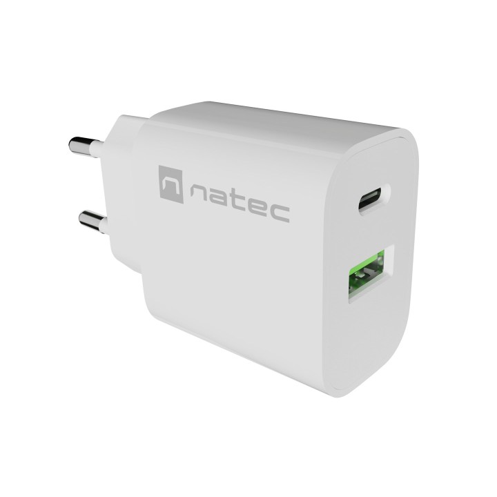 NATEC Ribera universale bianco AC ricarica veloce interno