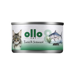 OLLO Cat nr 8 Tonno & Alghe in brodo - cibo umido per gatti - 70g