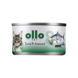 OLLO Cat nr 8 Tonno & Alghe in brodo - cibo umido per gatti - 70g