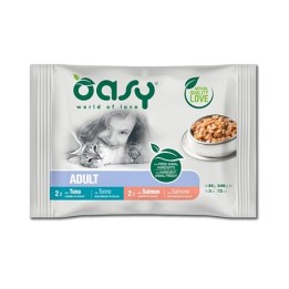 OASY Chunks in gravy Multipack Selezione pesce - cibo umido per gatti - 4x85g