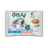 OASY Chunks in gravy Multipack Selezione pesce - cibo umido per gatti - 4x85g