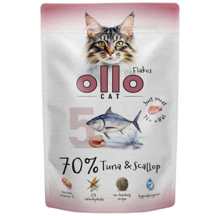 OLLO Cat No. 5 Tonno e capasanta - cibo umido per gatti - 85g