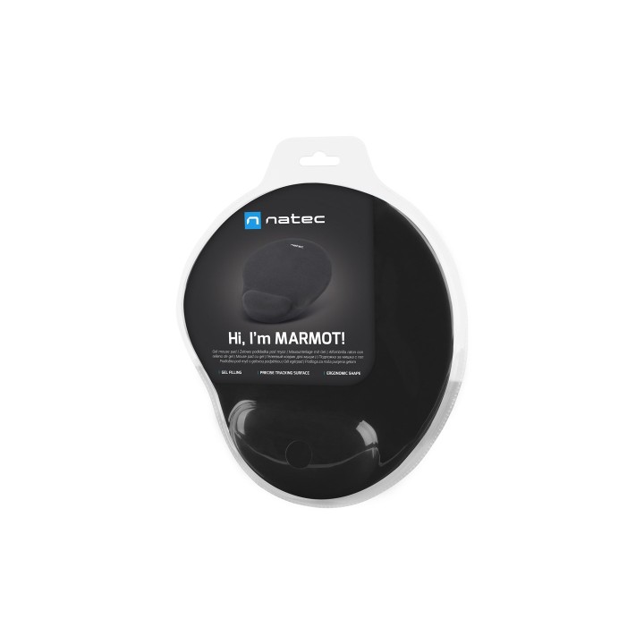 Natec MARMOT tappetino mouse gel nero