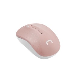 Natec mouse wireless Toucan rosa & bianco 1600DPI