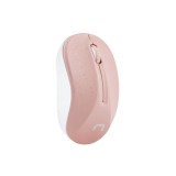 Natec mouse wireless Toucan rosa & bianco 1600DPI