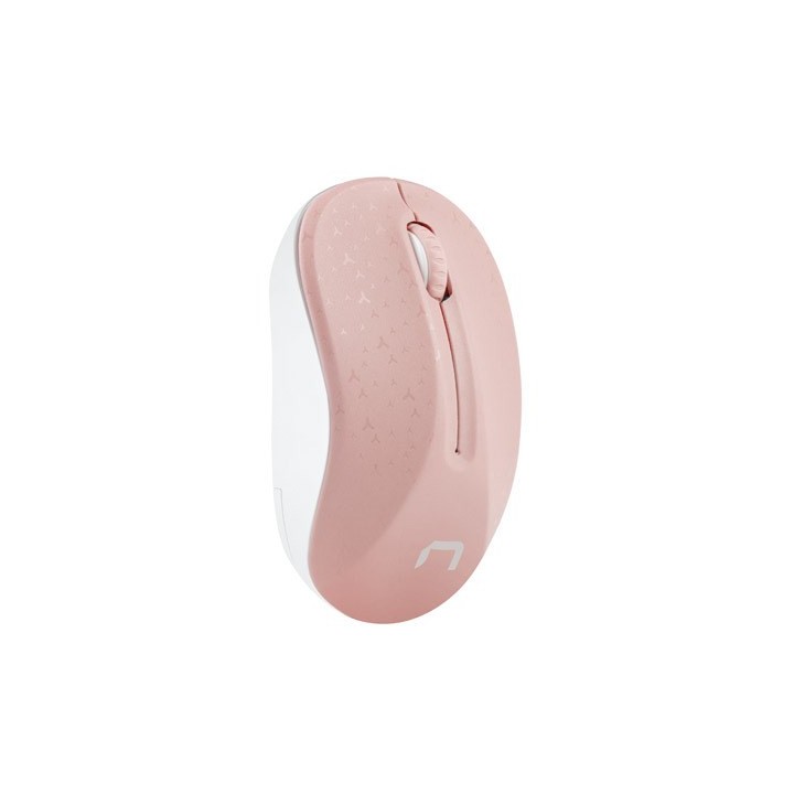 Natec mouse wireless Toucan rosa & bianco 1600DPI