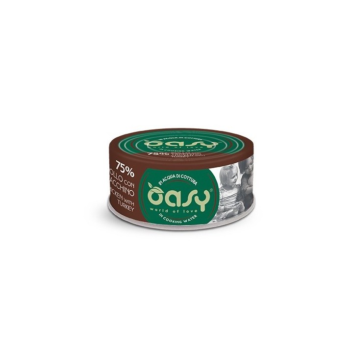 OASY More Love Pollo con tacchino - cibo umido per gatti - 70g
