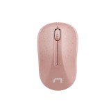 Natec mouse wireless Toucan rosa & bianco 1600DPI