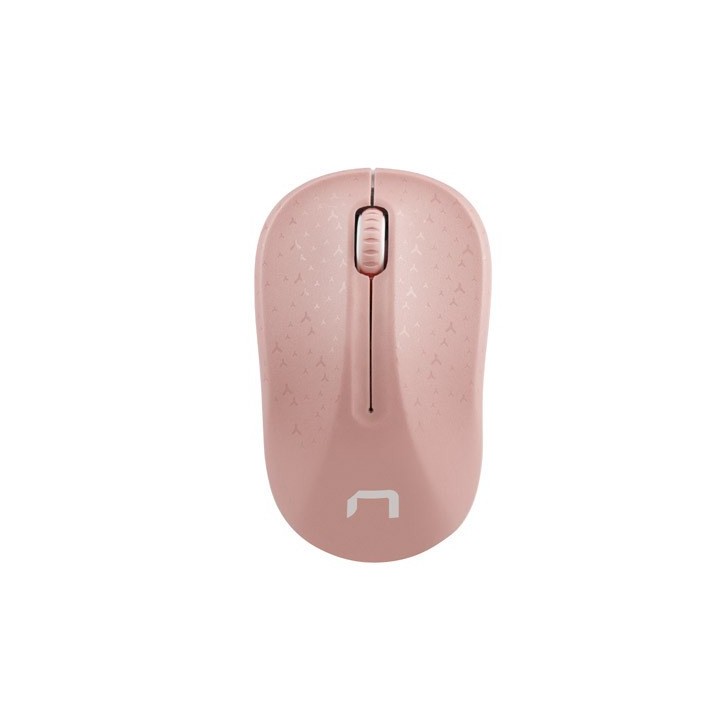 Natec mouse wireless Toucan rosa & bianco 1600DPI