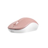 Natec mouse wireless Toucan rosa & bianco 1600DPI